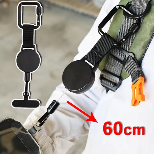 Retractable Anti-Theft Phone Case with Lanyard for iPhone 17, 16, 15, 14, 13 & 12 Pro Max | Anti-Lost Crossbody Protective Cover
