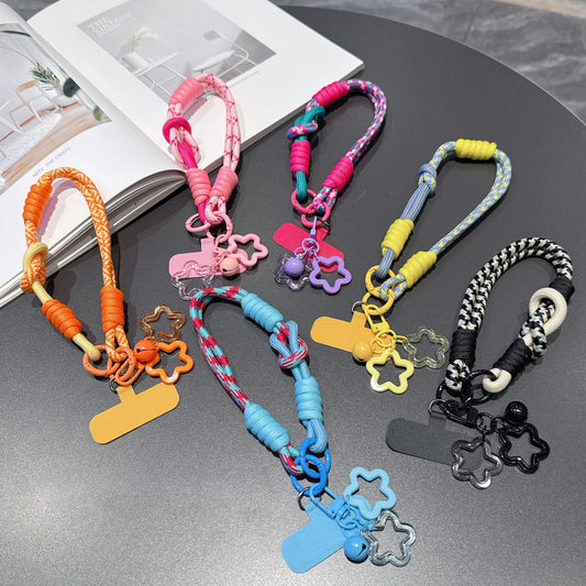 Universal Phone Lanyard Wrist Strap Connector | Star Bell Phone Case Charm & Portable Wristlet Accessory