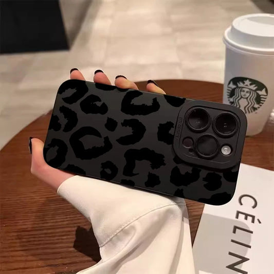 Leopard Print Camera Protection Phone Case for iPhone 17, 16, 15, 14, 13, 12 & 11 Pro Max | Shockproof Full Coverage Cover