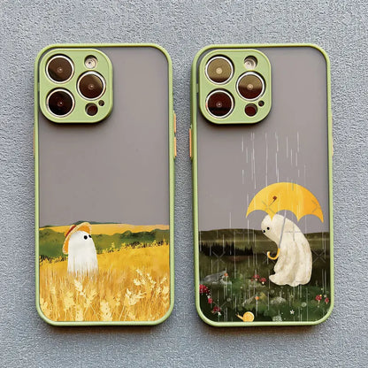 Cute Ghost Phone Case for iPhone 17,
