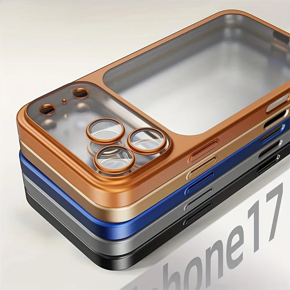 Luxury Matte Frosted Phone Case for iPhone 17, 16, 15, 14 & 13 Pro Max | Hard PC Shockproof Cover with Camera Lens Protection