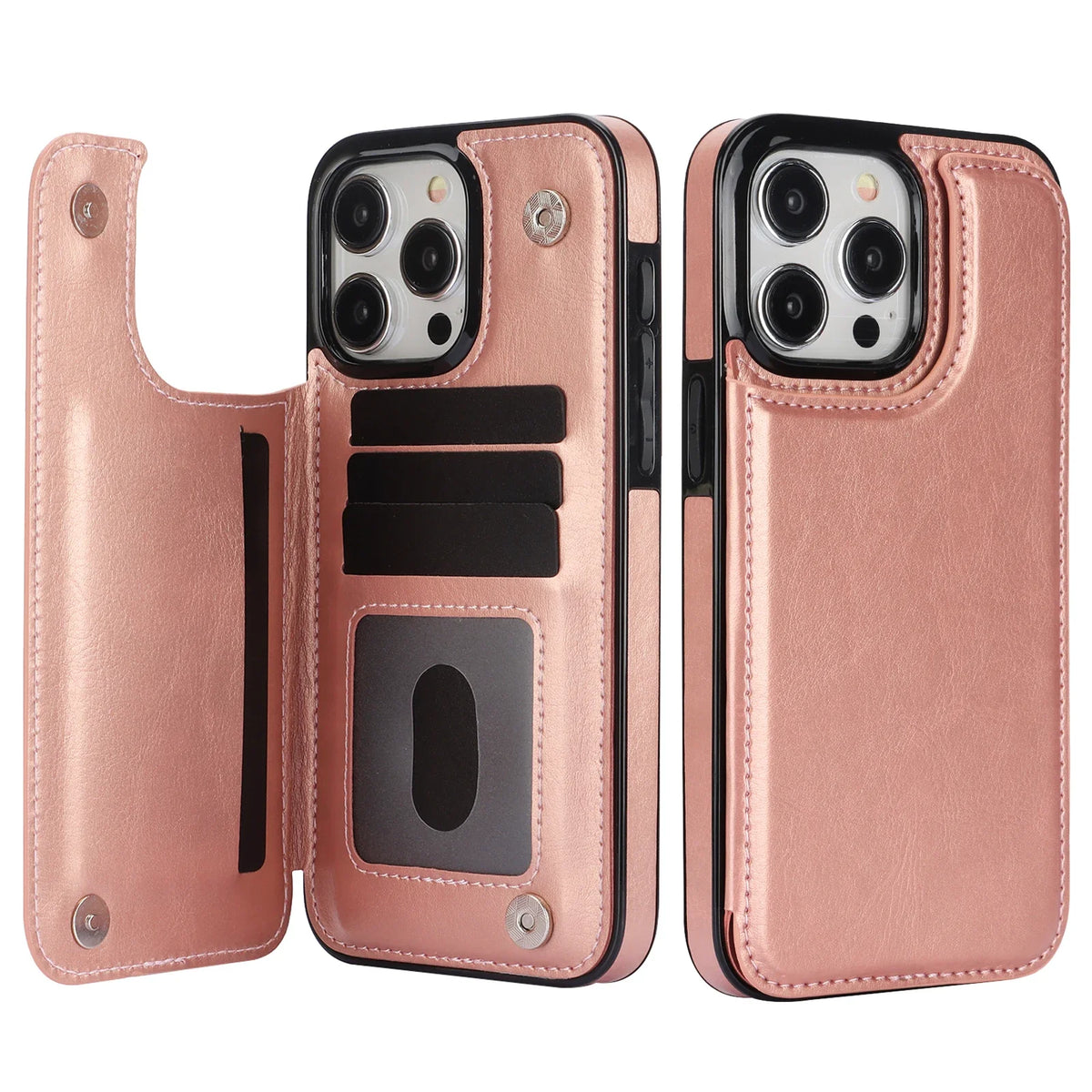 Leather Wallet Phone Case for iPhone 16e