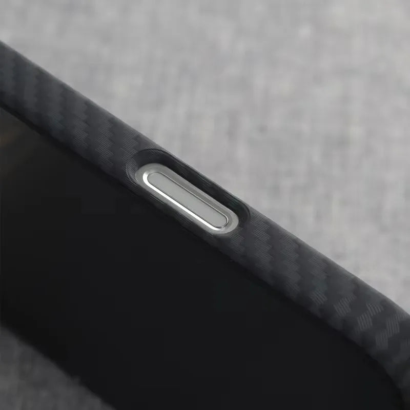 Phone Case Magsafe Luxury 3D Carbon Fiber Texture For iPhone 13 14 15 16 Pro Max Plus Wireless Charging Hard PC Shockproof Cover