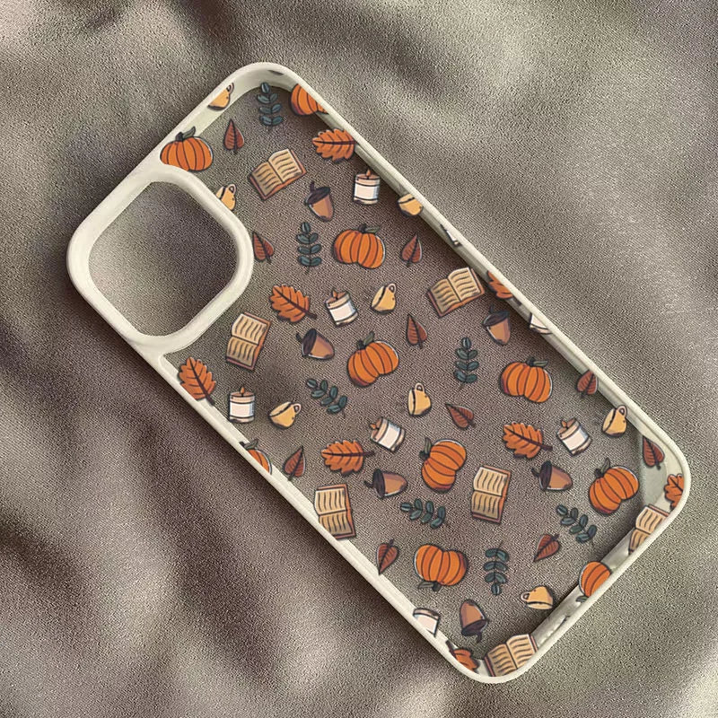 Cute Halloween Pumpkin Skull Phone Case for iPhone 17,