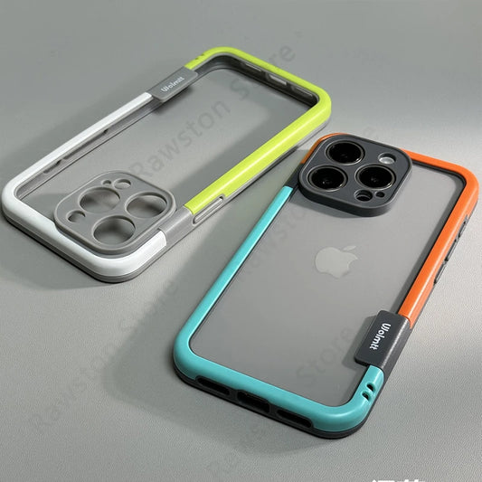 Shockproof Heat Dissipation Bumper Case for iPhone 17, 16, 15, 14 & 13 Pro Max | Silicone Frame Protective Cover