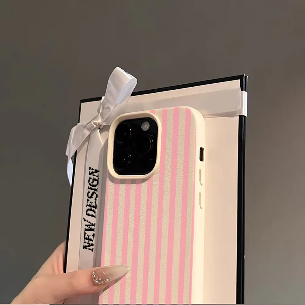 Colorful Striped Phone Case for iPhone 17, 16, 15, 14, 13, 12 & 11 Pro Max | Minimalist Shockproof Soft Cover