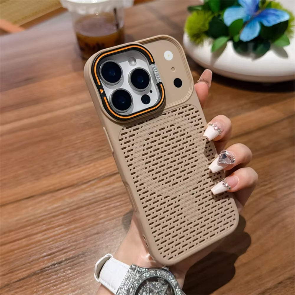 MagSafe Heat Dissipation Phone Case for iPhone 17, 16, 15, 14, 13, 12 & 11 Pro Max | Magnetic Kickstand Frosted Protective Cover