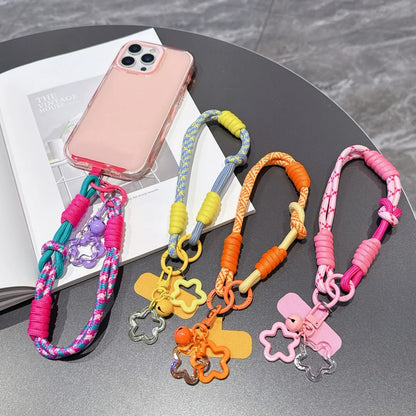 Phone Lanyard Wrist Strap Phone Case Connection Piece Phone Case Universal Accessories star Bell Portable Pendant