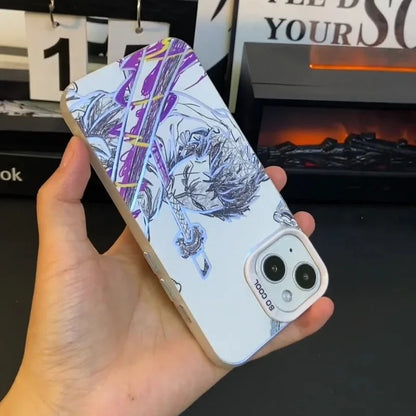 Roronoa Zoro Anime Phone Case for iPhone 17, 16, 15, 14, 13, 12 & 11 Pro Max | One Piece Shockproof Protective Cover