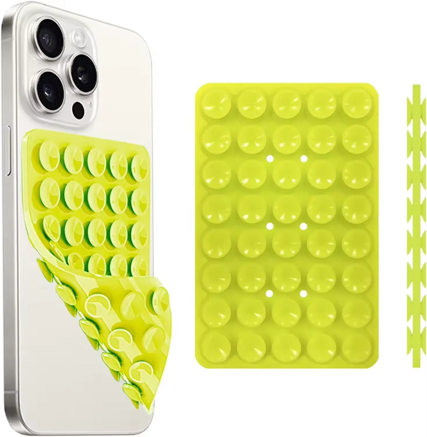 Double-Sided Silicone Suction Cup Phone Mount | Hands-Free Phone Holder for iPhone & Android