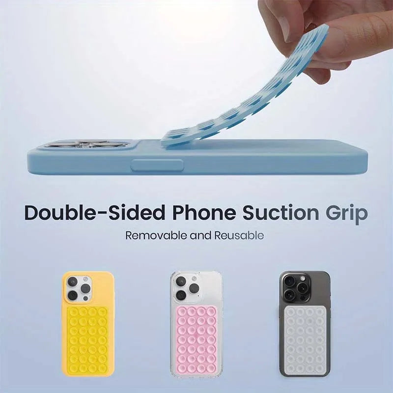 Double-Sided Silicone Suction Cup Phone Mount | Hands-Free Phone Holder for iPhone & Android