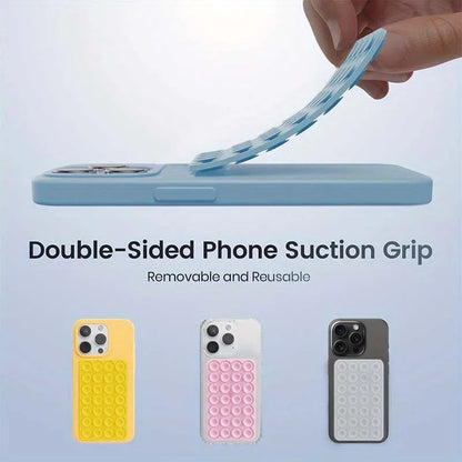 Double-Sided Silicone Suction Cup Phone Mount | Hands-Free Phone Holder for iPhone & Android