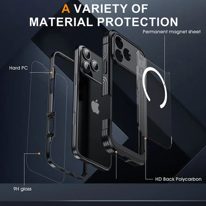 360° Magnetic MagSafe Case for iPhone 17 Series | Double-Sided Clear Full Body Protective Cover
