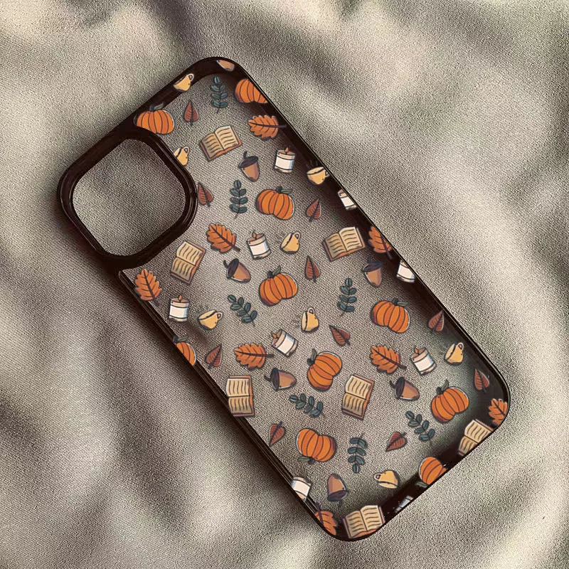Cute Halloween Pumpkin Skull Phone Case for iPhone 17,