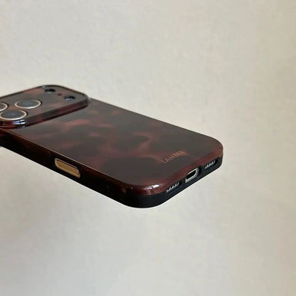Retro Leopard Print Phone Case for iPhone 17, 16, 15, 14, 13, 12 & 11 Pro Max | Shockproof Silicone Protective Cover