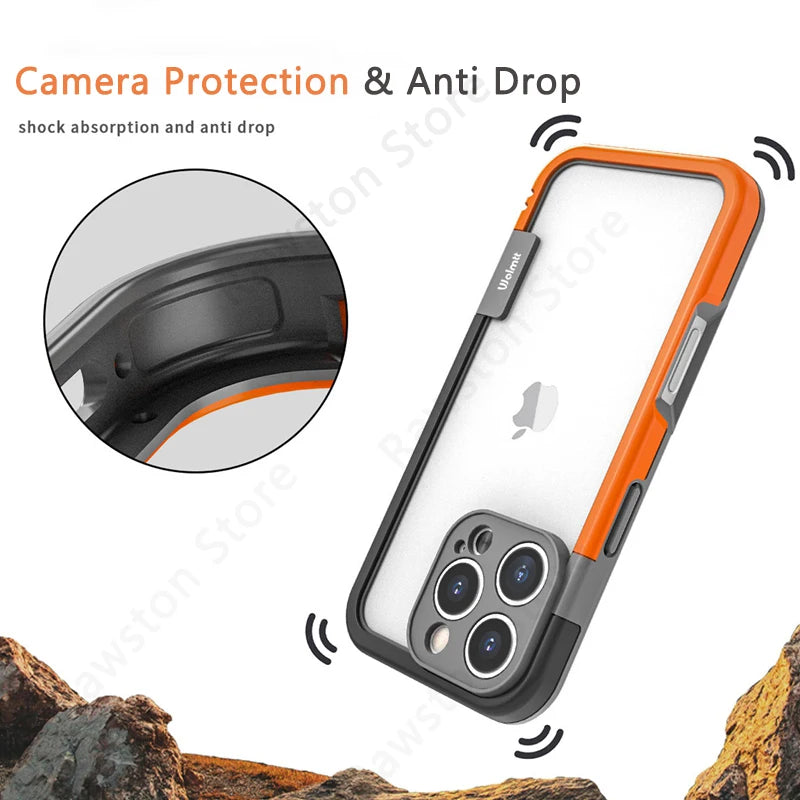 Shockproof Heat Dissipation Bumper Case for iPhone 17, 16, 15, 14 & 13 Pro Max | Silicone Frame Protective Cover