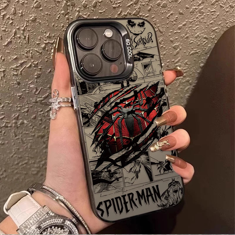 Spider-Man Phone Case for iPhone 17, 16, 15, 14 & 13 Pro Max | Matte Shockproof Anti-Scratch Protective Cover