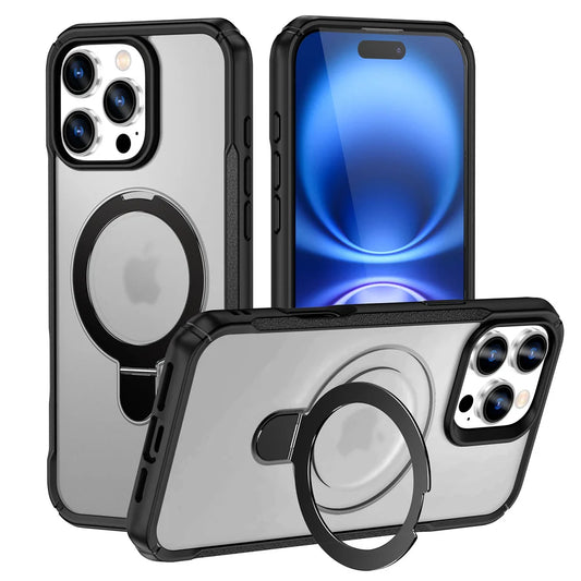MagSafe Magnetic Stand Phone Case for iPhone 17, 16, 15, 14, 13, 12 & 11 Pro Max | Shockproof Protective Cover