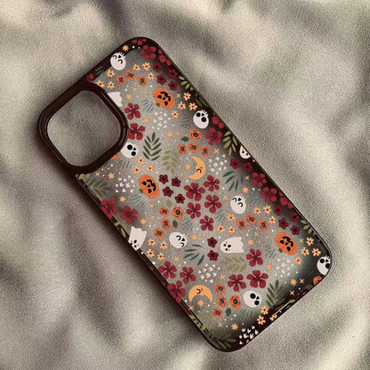 Cute Halloween Pumpkin Skull Phone Case for iPhone 17,