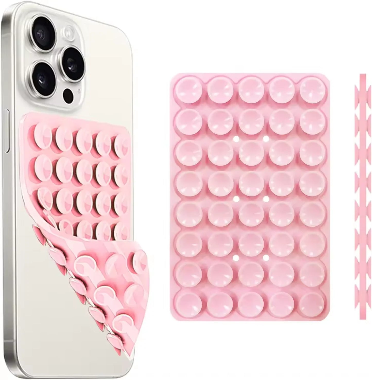 Double-Sided Silicone Suction Cup Phone Mount | Hands-Free Phone Holder for iPhone & Android