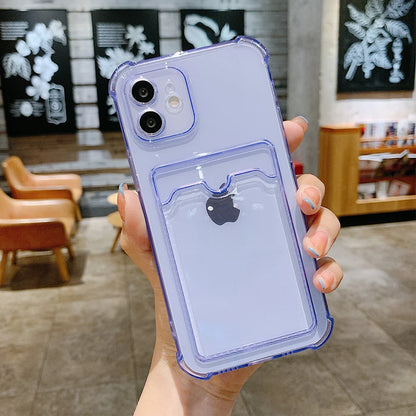 Transparent Card Holder Phone Case for iPhone 17