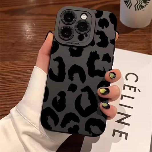 Leopard Print Camera Protection Phone Case for iPhone 17, 16, 15, 14, 13, 12 & 11 Pro Max | Shockproof Full Coverage Cover