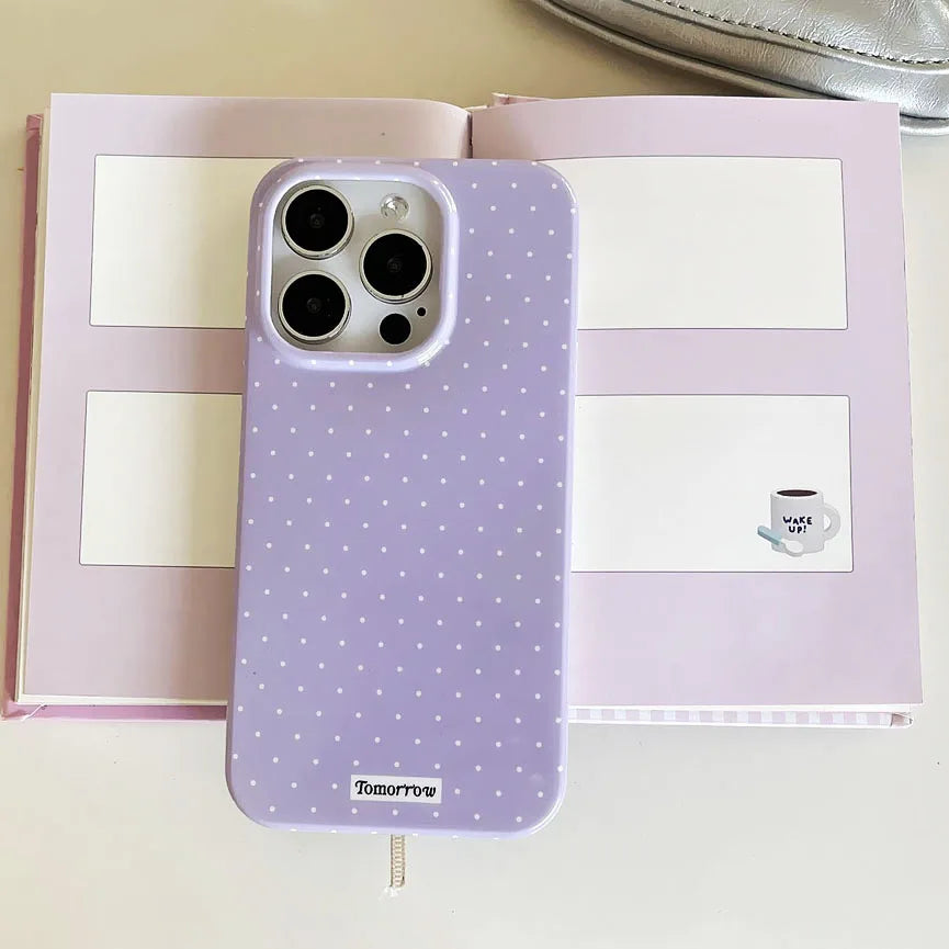 Polka Dot Silicone Phone Case for iPhone 17, 16, 15, 14, 13, 12 & 11 Pro Max | Ultra Slim Shockproof Protective Cover