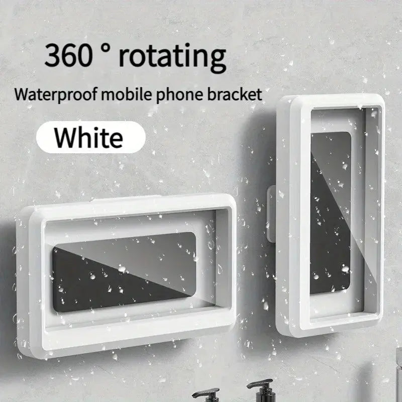 Waterproof Shower Phone Holder with Touch Screen | Self-Adhesive Wall Mount Bathroom Phone Case