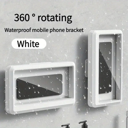 Waterproof Shower Phone Holder with Touch Screen | Self-Adhesive Wall Mount Bathroom Phone Case