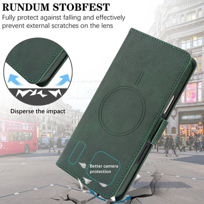 2-in-1 MagSafe Wallet Case for iPhone 17, 16, 15, 14, 13 & 12 Pro Max | Detachable Leather Card Holder Flip Cover