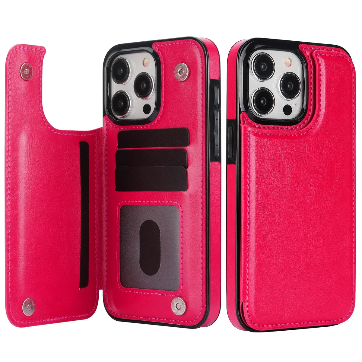 Leather Wallet Phone Case for iPhone 16e