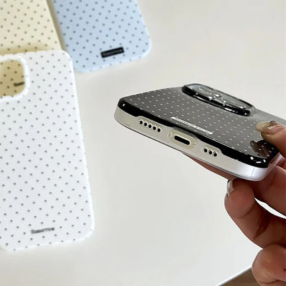Polka Dot Silicone Phone Case for iPhone 17, 16, 15, 14, 13, 12 & 11 Pro Max | Ultra Slim Shockproof Protective Cover