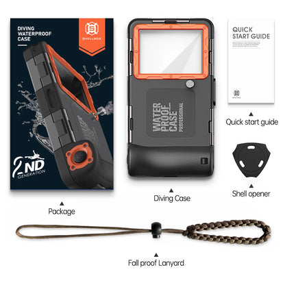 IP68 Waterproof Phone Case with Lanyard for iPhone & Android | 15M/50FT Underwater Diving Protective Pouch