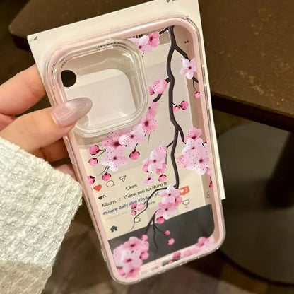 2-in-1 Candy Color Floral Phone Case for iPhone 17, 16, 15, 14, 13, 12 & 11 Pro Max | Soft TPU Clear Protective Cover