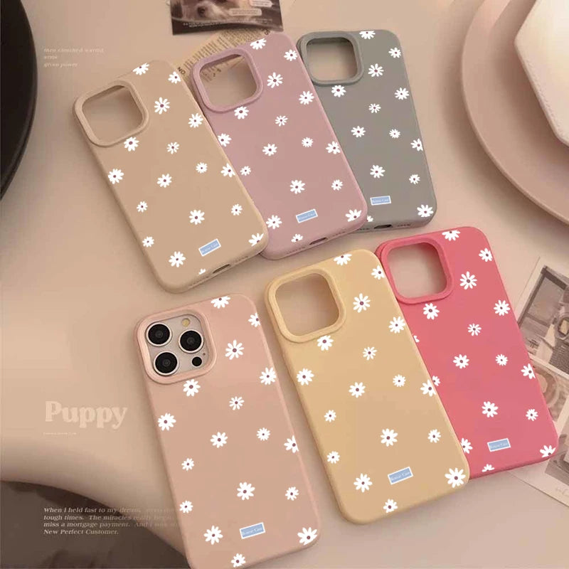 Cute Daisy Flower Phone Case for iPhone 17