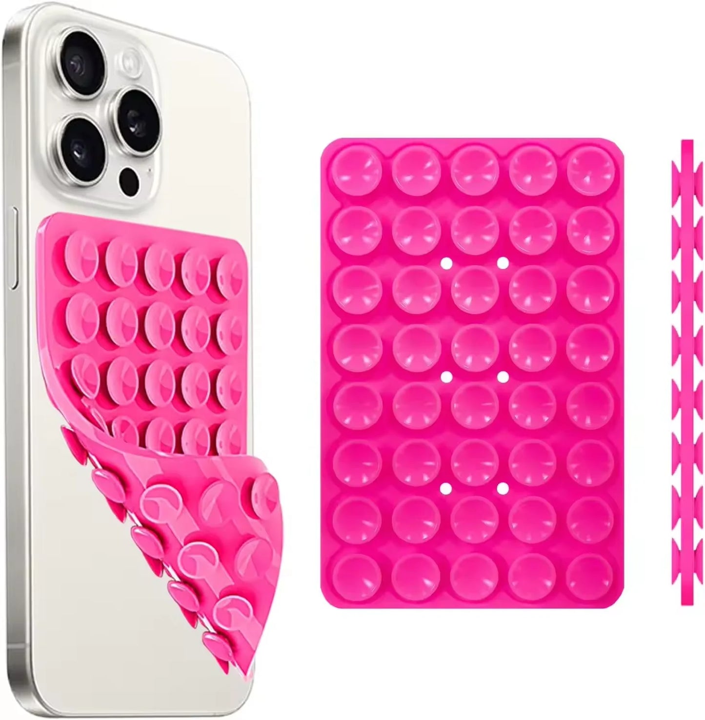 Double-Sided Silicone Suction Cup Phone Mount | Hands-Free Phone Holder for iPhone & Android