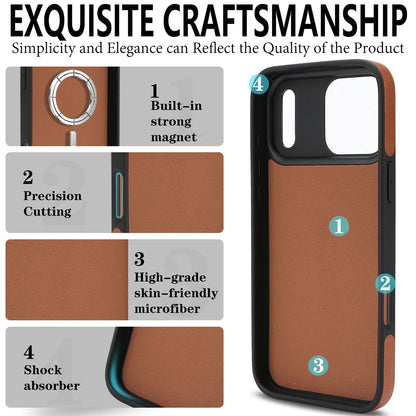 2-in-1 MagSafe Wallet Case for iPhone 17, 16, 15, 14, 13 & 12 Pro Max | Detachable Leather Card Holder Flip Cover