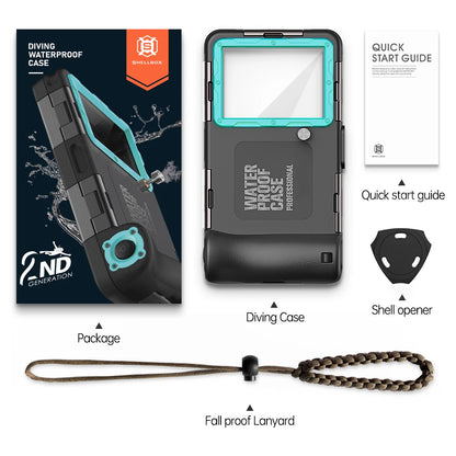 IP68 Waterproof Phone Case with Lanyard for iPhone & Android | 15M/50FT Underwater Diving Protective Pouch