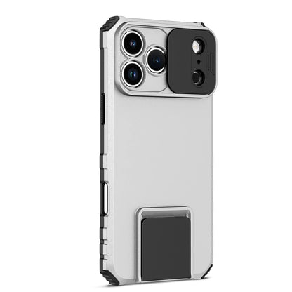 Slide Camera Cover Phone Case for iPhone 17 Air, 17 Plus & 17 Pro Max | Shockproof Armor Case with Kickstand