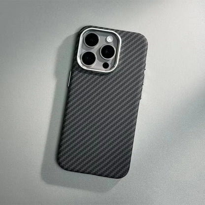 Phone Case Magsafe Luxury 3D Carbon Fiber Texture For iPhone 13 14 15 16 Pro Max Plus Wireless Charging Hard PC Shockproof Cover