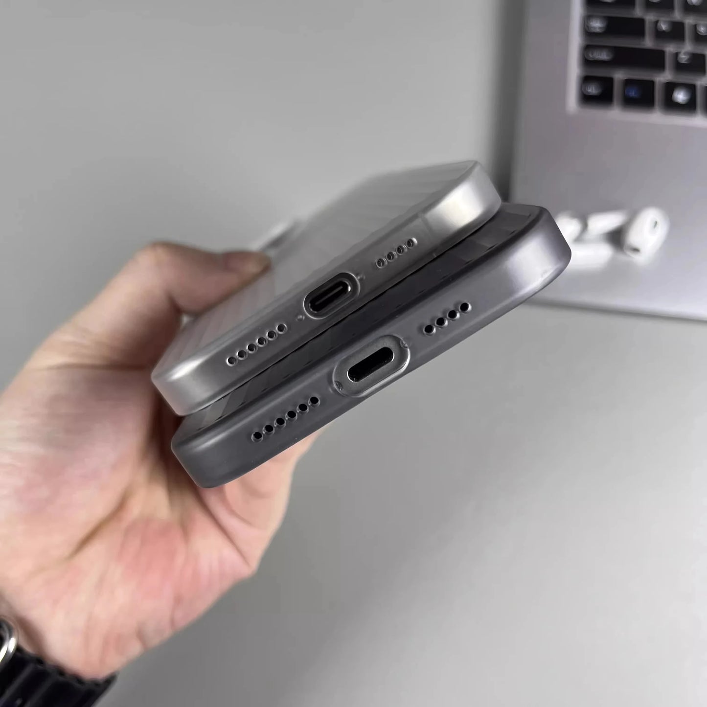 Luxury Wave Phone Case for iPhone 16, 15, 14, 13 & 12 Pro Max | Shockproof Anti-Scratch Protective Cover
