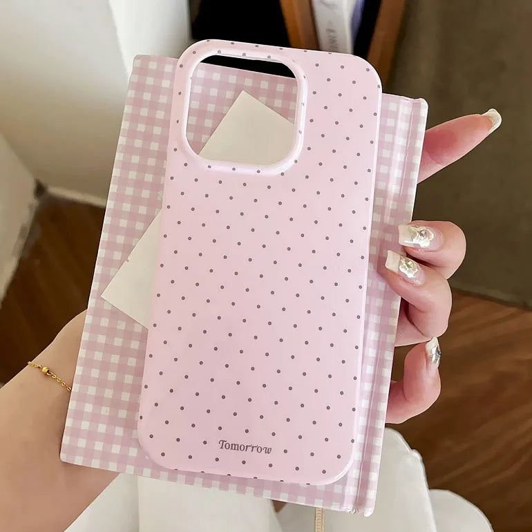 Polka Dot Silicone Phone Case for iPhone 17, 16, 15, 14, 13, 12 & 11 Pro Max | Ultra Slim Shockproof Protective Cover