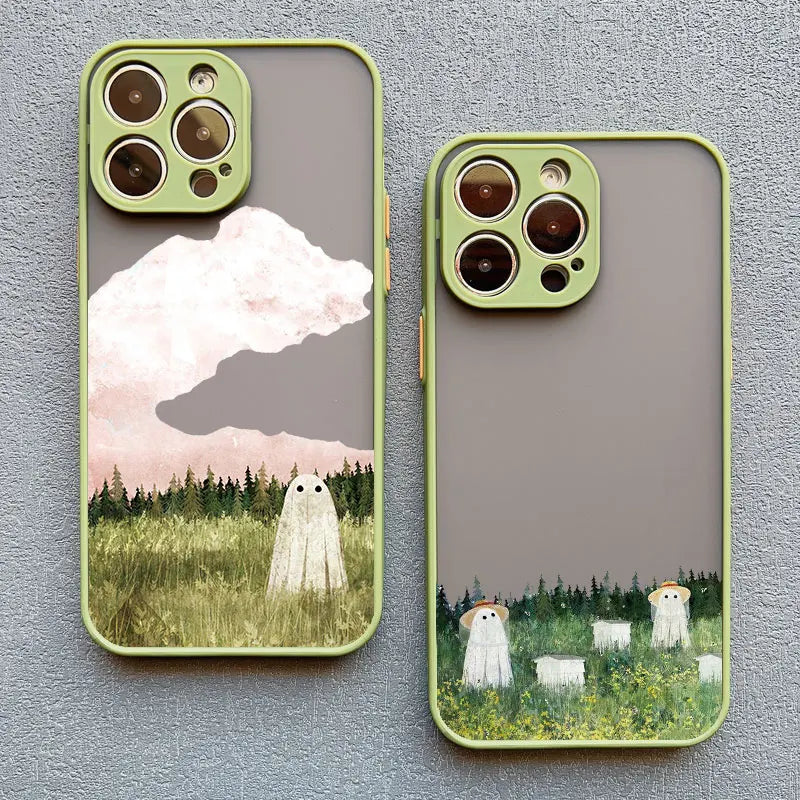 Cute Ghost Phone Case for iPhone 17,