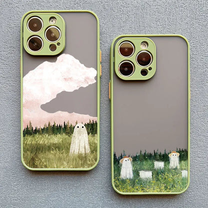 Cute Ghost Phone Case for iPhone 17,