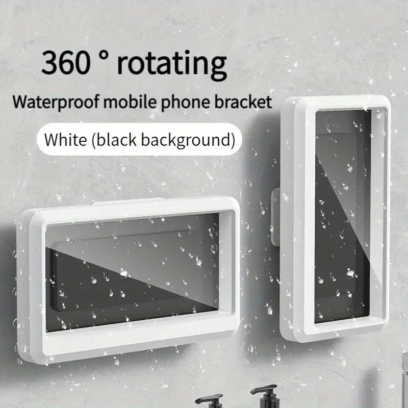 Waterproof Shower Phone Holder with Touch Screen | Self-Adhesive Wall Mount Bathroom Phone Case