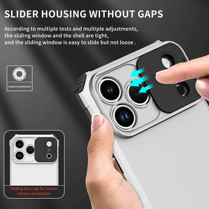 Slide Camera Cover Phone Case for iPhone 17 Air, 17 Plus & 17 Pro Max | Shockproof Armor Case with Kickstand
