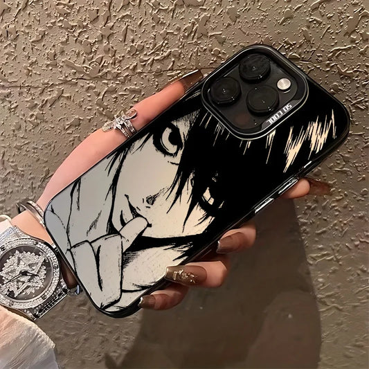 Death Note Anime Phone Case for iPhone 16, 15, 14, 13, 12 & 11 Pro Max | Shockproof TPU Protective Cover