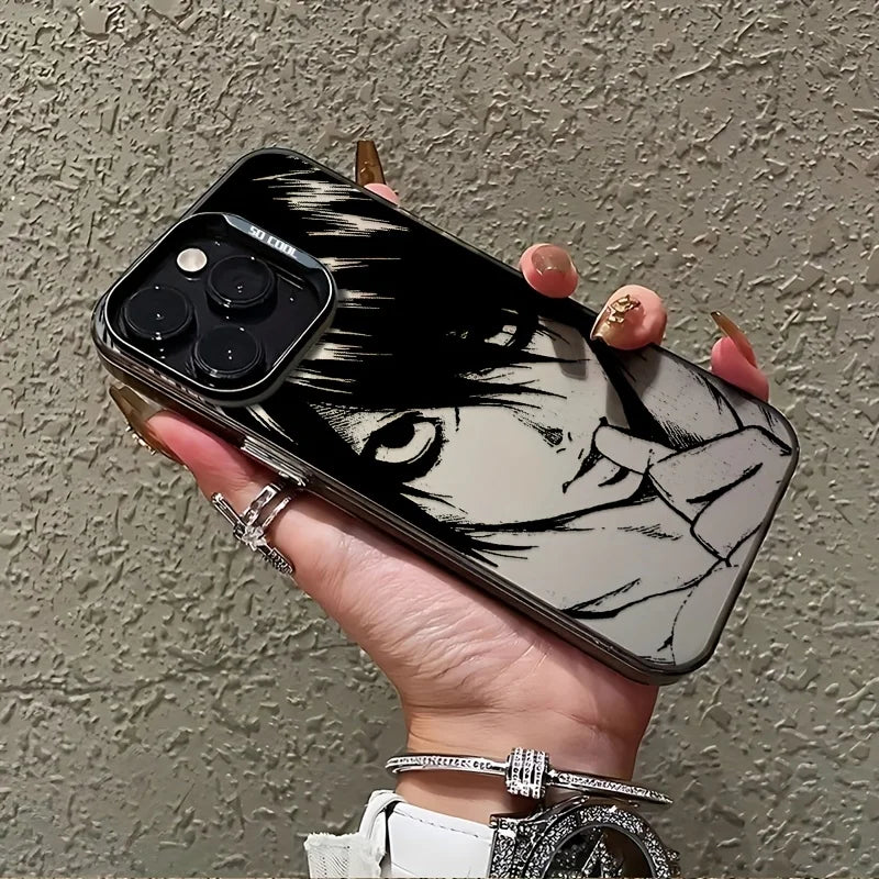 Death Note Anime Phone Case for iPhone 16, 15, 14, 13, 12 & 11 Pro Max | Shockproof TPU Protective Cover