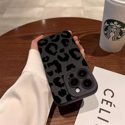 Leopard Print Camera Protection Phone Case for iPhone 17, 16, 15, 14, 13, 12 & 11 Pro Max | Shockproof Full Coverage Cover