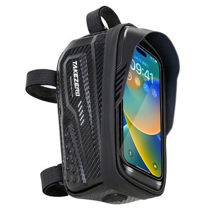 Waterproof Bike Phone Holder Bag with Touch Screen | 1L Bicycle Top Tube Frame Bag for 4.7–6.8" Smartphones